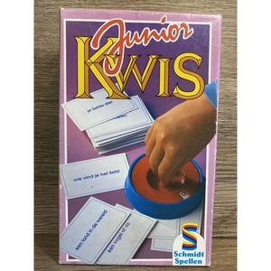 Schmidt Spellen JUNIOR KWIS Dutch game 15720 RARE 98% COMPLETE (Missing 1 Card)